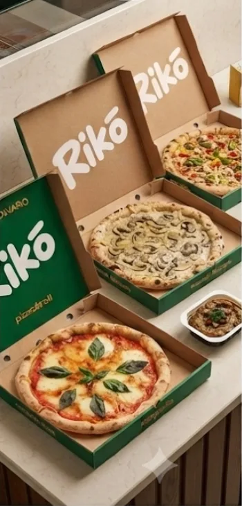 Riko Pizza & Roll kutularında pizzalar